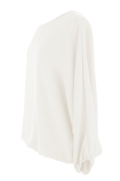 Puffball Hem Necklace Top