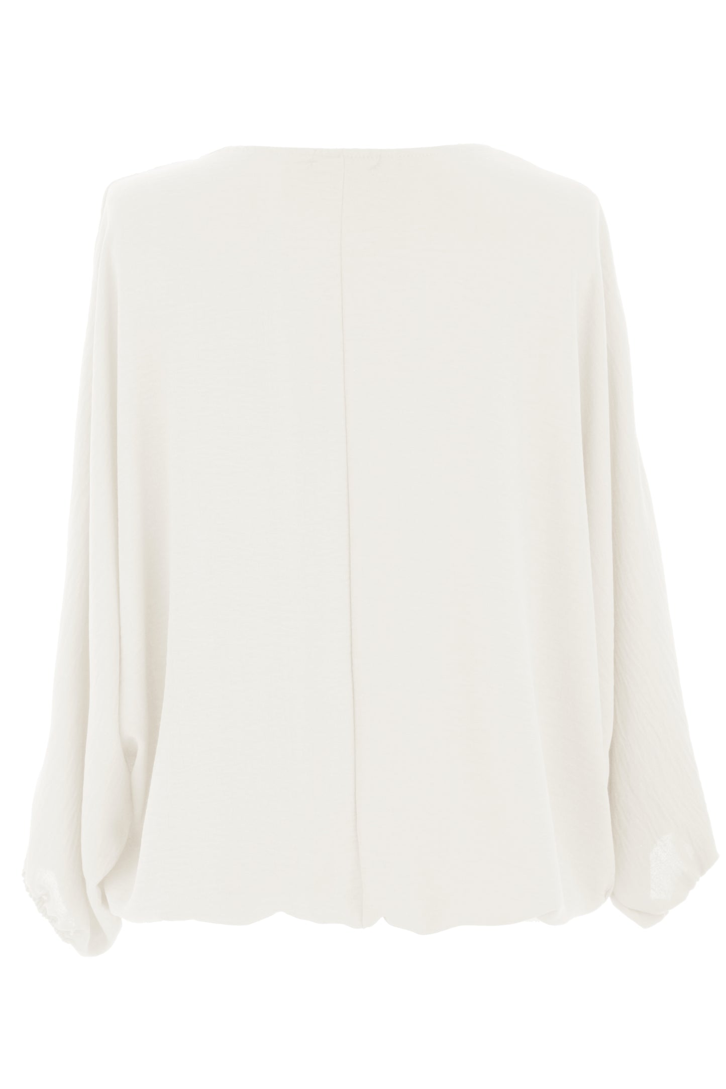 Puffball Hem Necklace Top