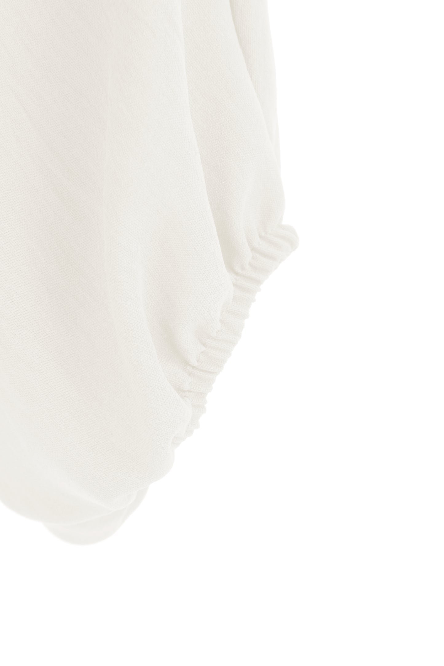 Puffball Hem Necklace Top