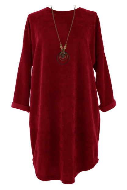 Chenille Necklace Dress