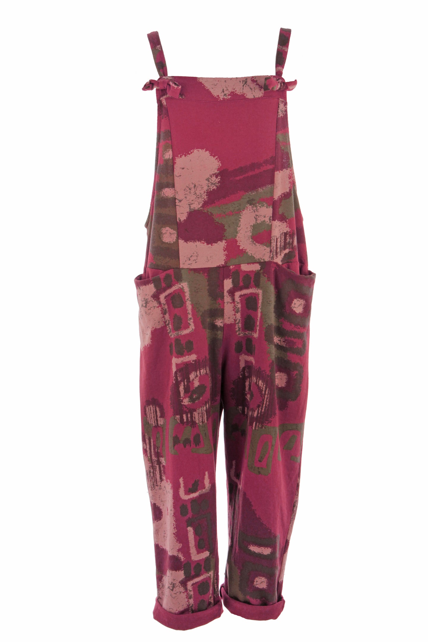 Abstract Print Dungaree