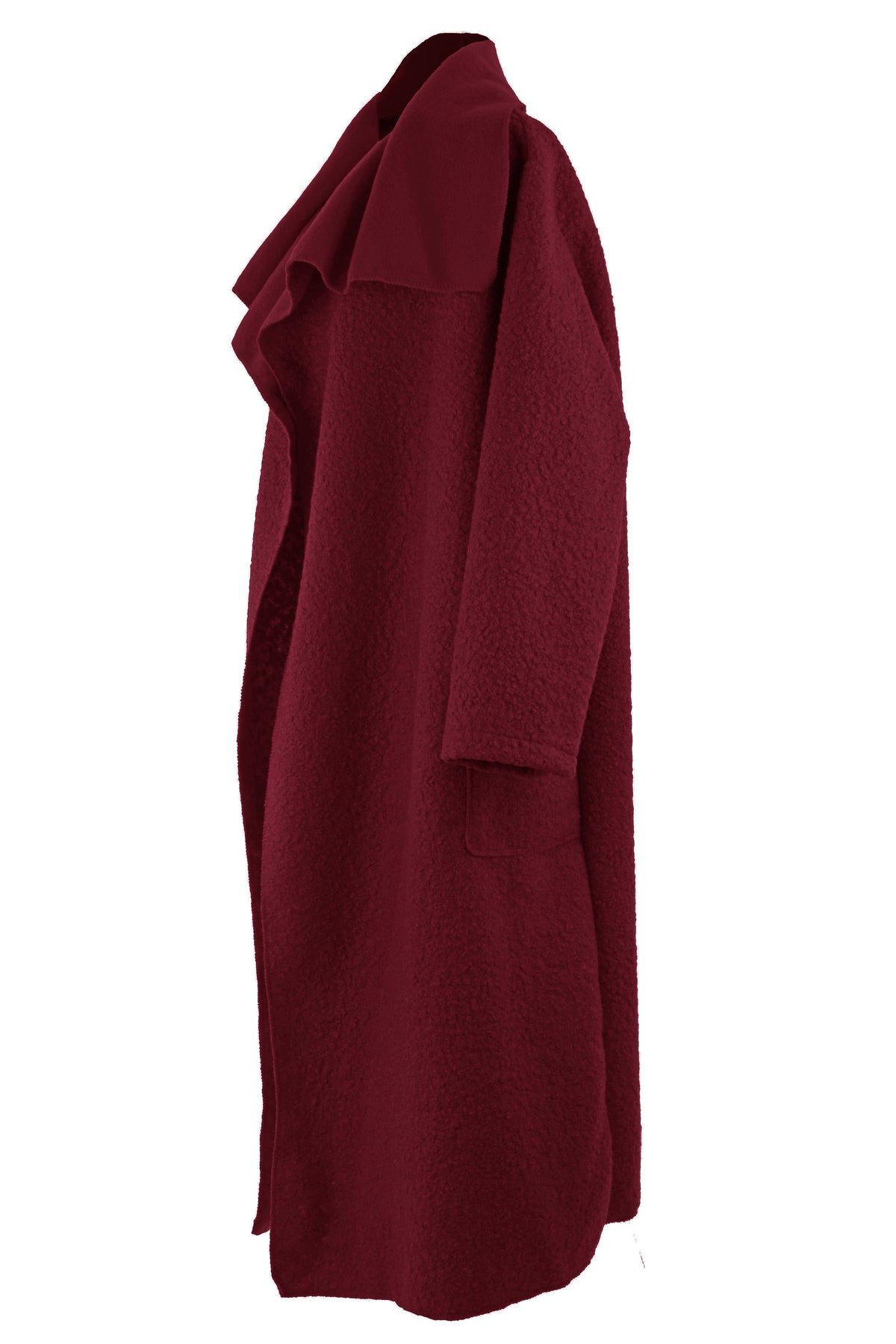 Plain Boucle Coat