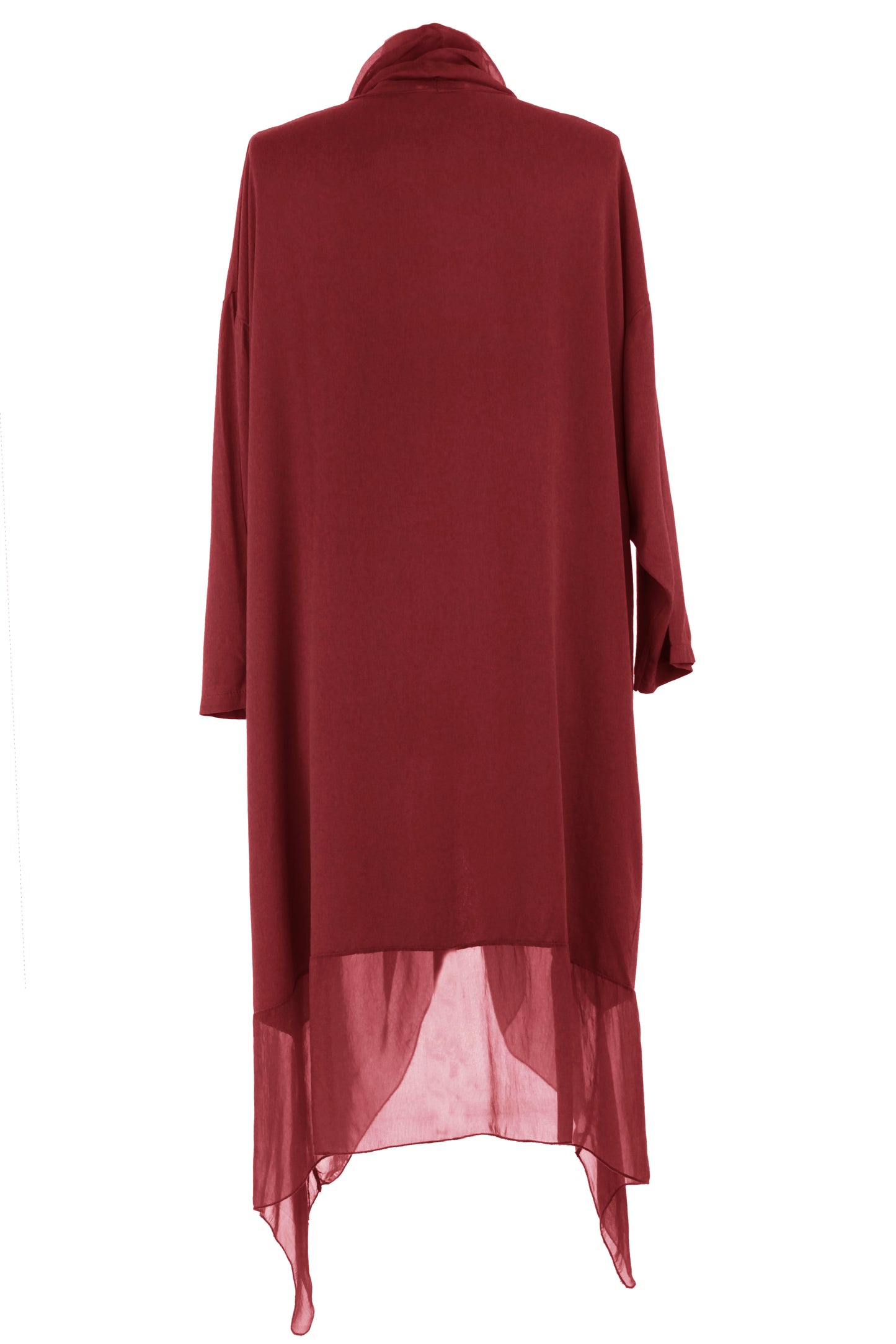 Crossover Silk Panel Tunic
