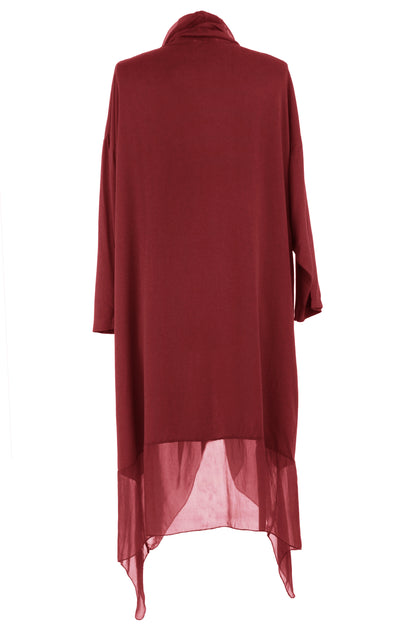 Crossover Silk Panel Tunic