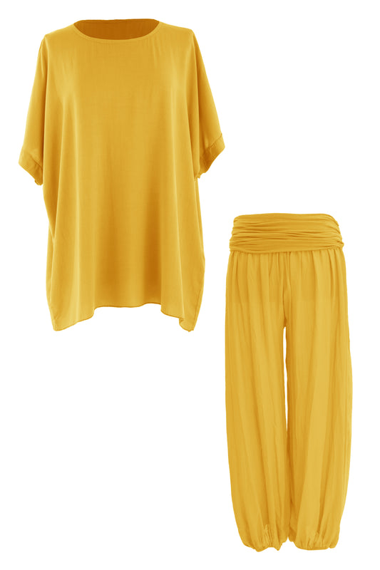 Cotton Top Trouser Set