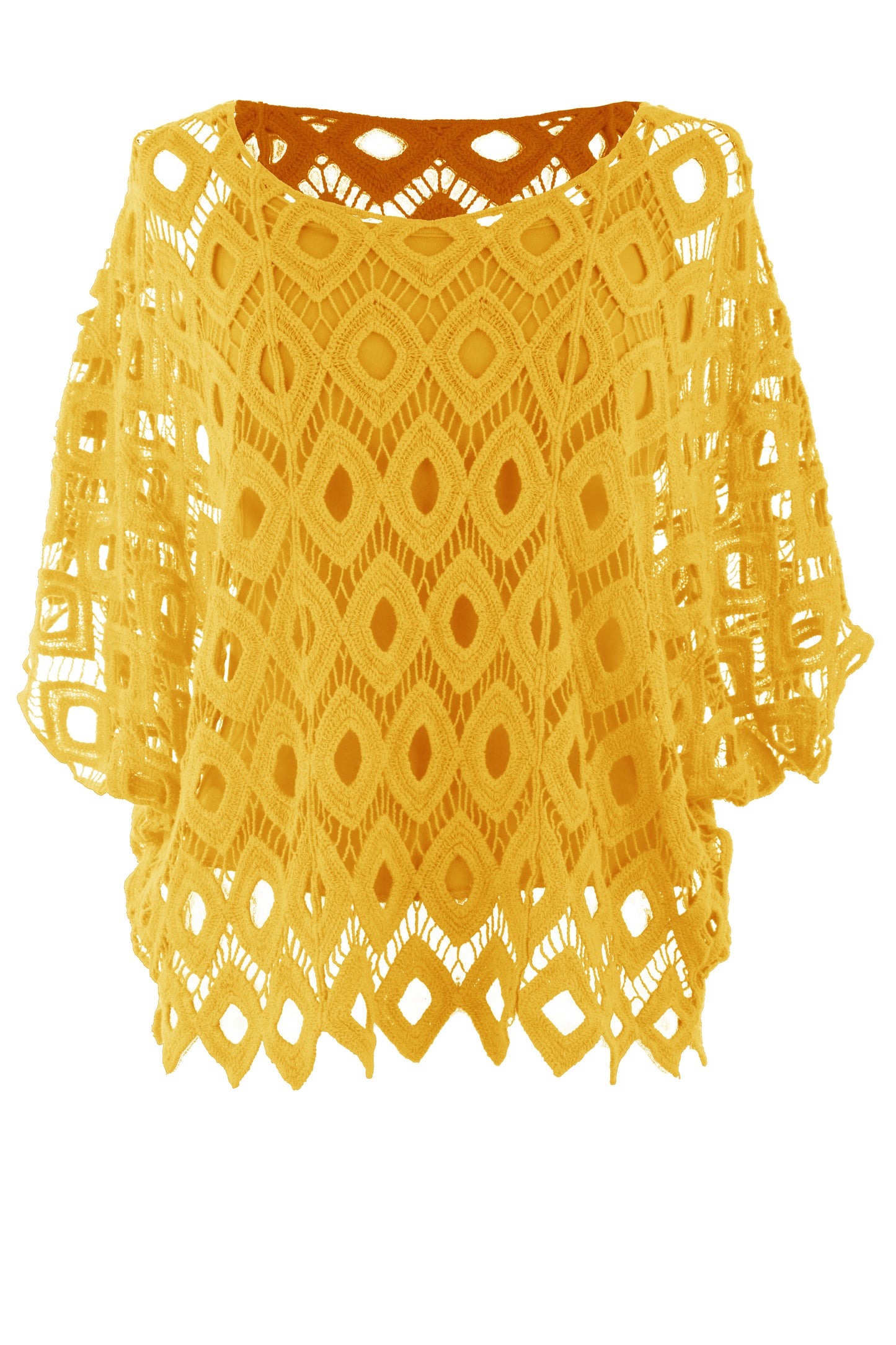 Diamond Crochet Top with Vest