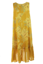 Load image into Gallery viewer, Floral Frill Hem Linen Dress
