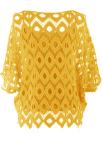 Load image into Gallery viewer, Diamond Crochet Top with Vest
