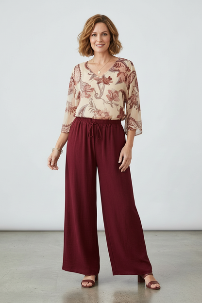 Wide Leg Palazzo Trouser