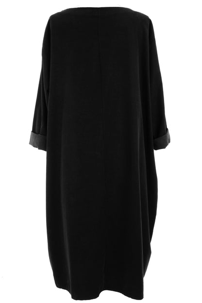 2 Pocket Button Detail Corduroy Midi