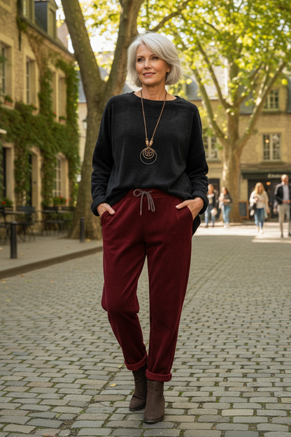 2 Pocket Chenille Trouser