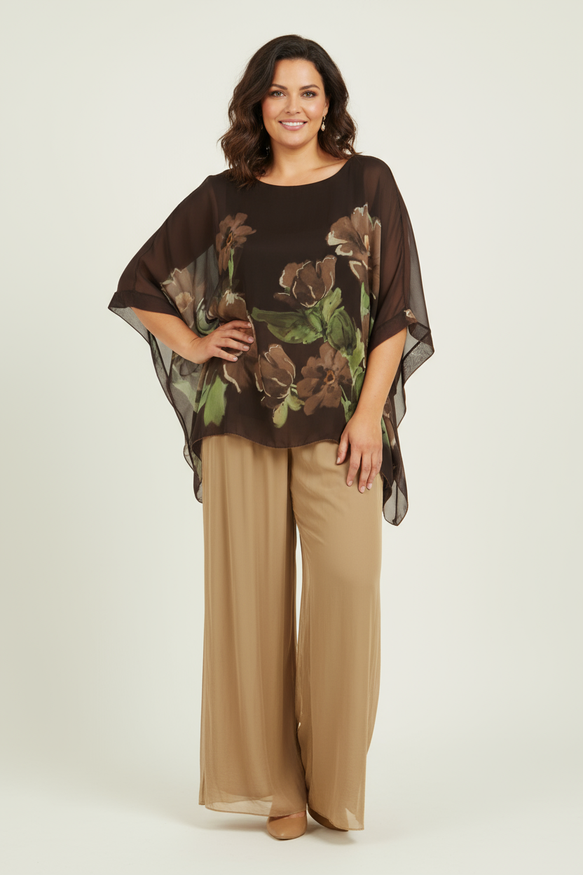 Floral Print Silk Blouse