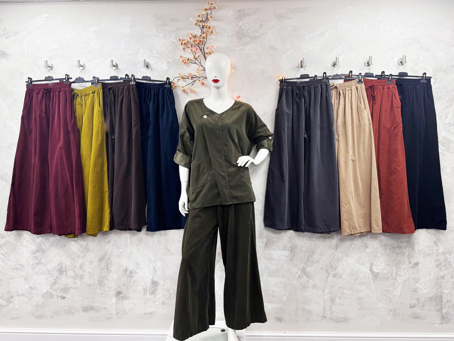 Wide Leg Corduroy Trouser