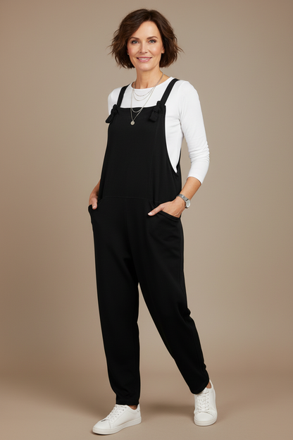 Acid Wash Jersey Dungarees