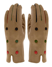 Load image into Gallery viewer, Button Detail Suede Gloves
