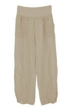 Load image into Gallery viewer, Ruched Ankle Linen Trousers
