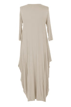 Load image into Gallery viewer, 3/4 Sleeve Draped Dress
