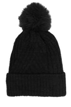 Load image into Gallery viewer, Stripe Cable Knit Beanie
