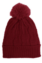 Load image into Gallery viewer, Fleece Lined Cable Knit Hat
