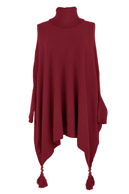Polo Neck Tassel Jumper