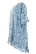 Load image into Gallery viewer, Broderie Anglaise Button Back Tunic

