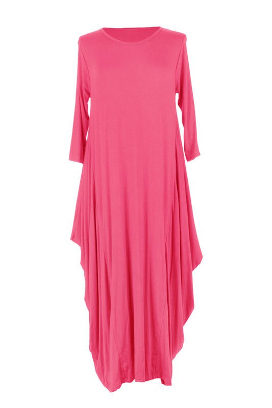 3/4 Sleeve Draped Dress