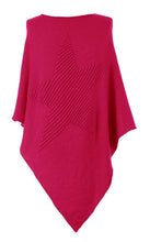 Load image into Gallery viewer, Ribbed Star Knit Poncho
