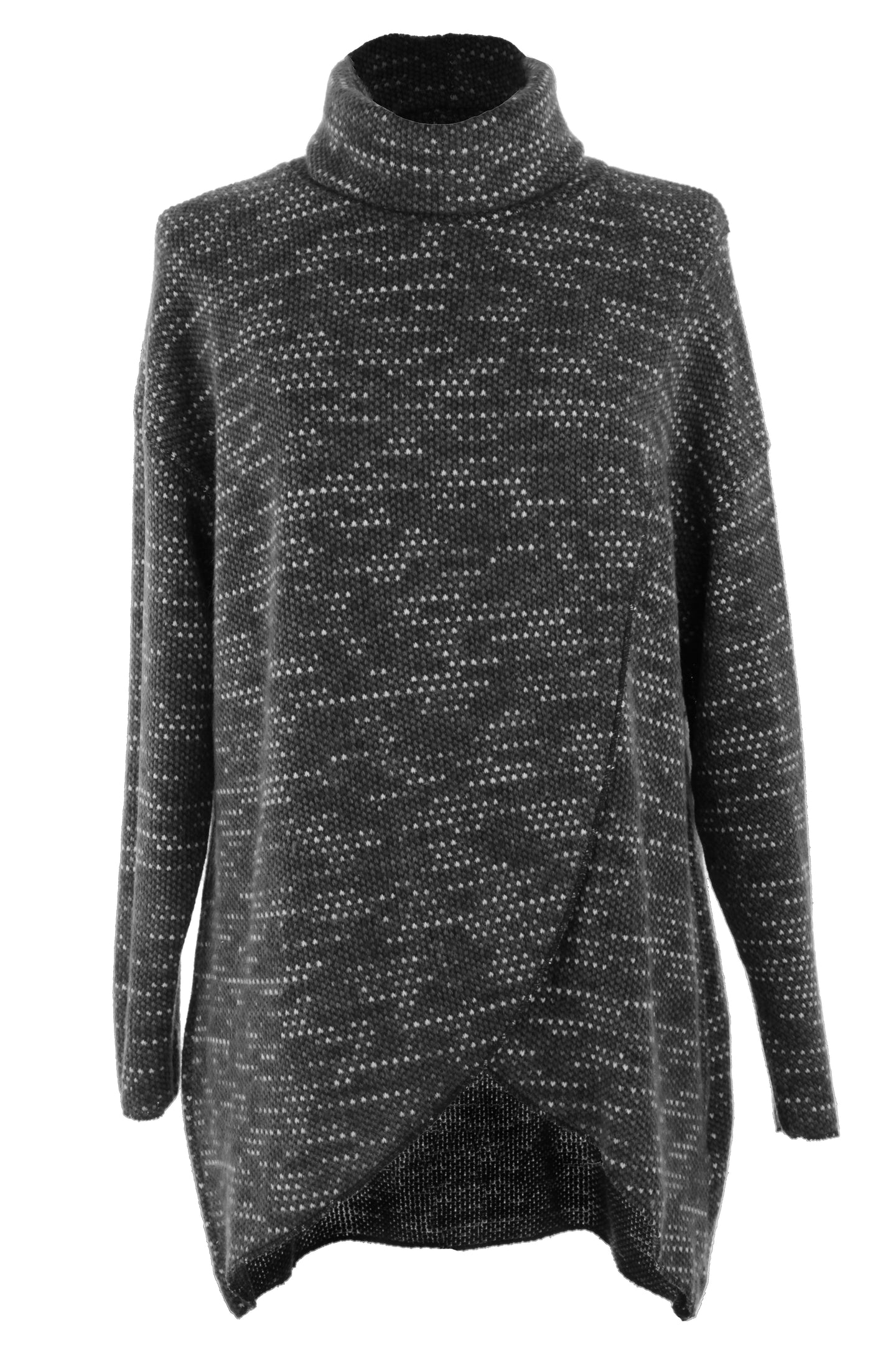 Cowl Flap Front Fleck Tunic
