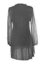 Load image into Gallery viewer, Frill Neck Silk Tassel Tunic
