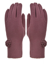 Load image into Gallery viewer, Flower Applique Gloves
