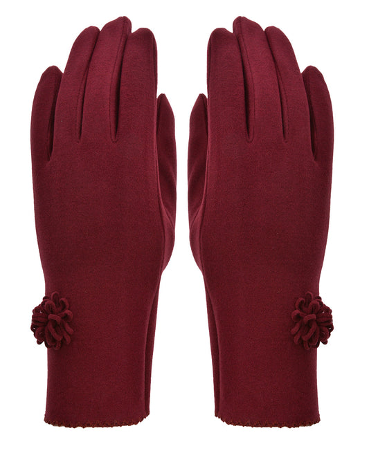 Flower Applique Gloves