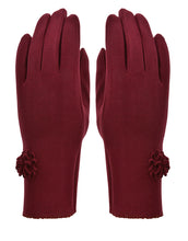 Load image into Gallery viewer, Flower Applique Gloves
