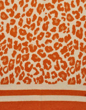 Load image into Gallery viewer, Double Border Leopard Cashmere Scarf
