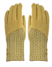 Load image into Gallery viewer, Button Cashmere Knit Gloves
