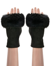 Load image into Gallery viewer, Faux Fur Fingerless Gloves
