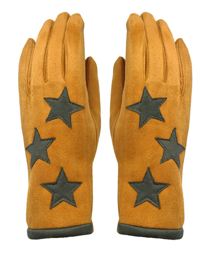 Star Suede Gloves