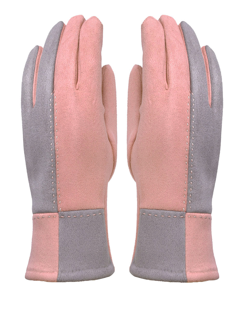 Patch Suede Gloves