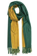 Load image into Gallery viewer, Two Tone Reversible Cashmere Scarf
