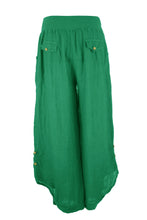 Load image into Gallery viewer, Button Detail Linen Trouser Plus Size
