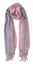 Load image into Gallery viewer, Two Tone Reversible Cashmere Scarf
