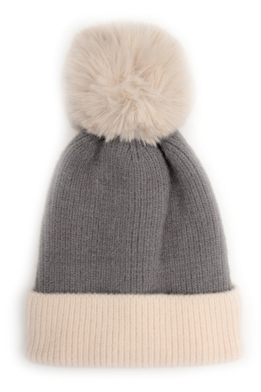 2 Colour Beanie Hat