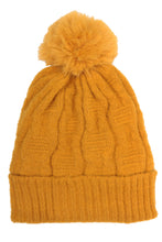 Load image into Gallery viewer, Fleece Lined Cable Knit Hat
