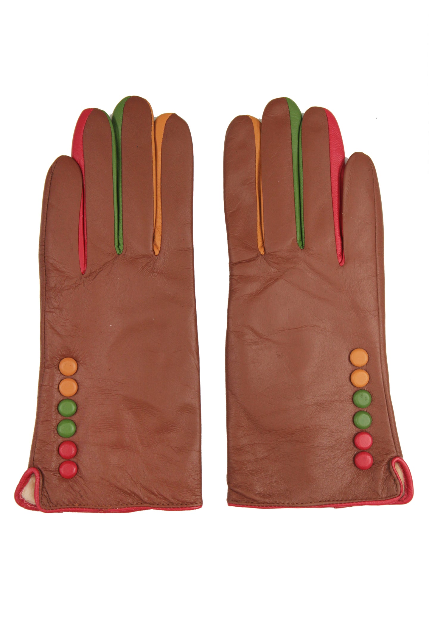 6 Button Leather Gloves
