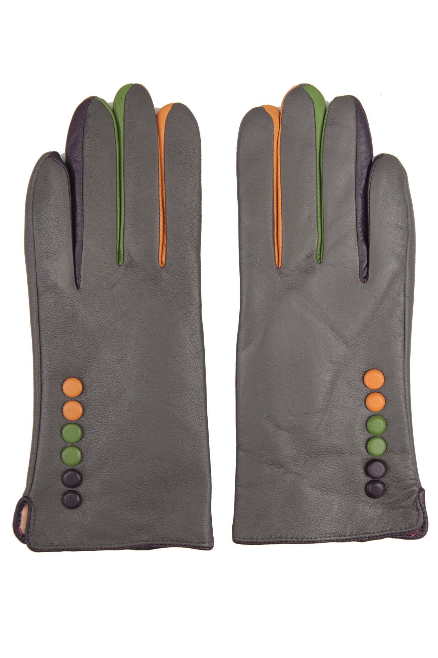6 Button Leather Gloves