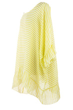 Load image into Gallery viewer, Stripes Frill Hem Linen Top
