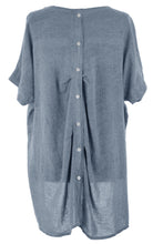 Load image into Gallery viewer, Pleat Button Detail Back Top
