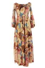 Load image into Gallery viewer, Floral Print Shirred Midi
