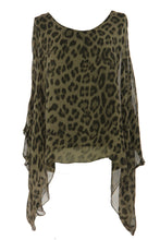 Load image into Gallery viewer, Leopard Silk Top
