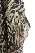 Load image into Gallery viewer, Leopard Silk Kaftan Top
