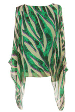 Load image into Gallery viewer, Abstract Zebra Print Silk Top
